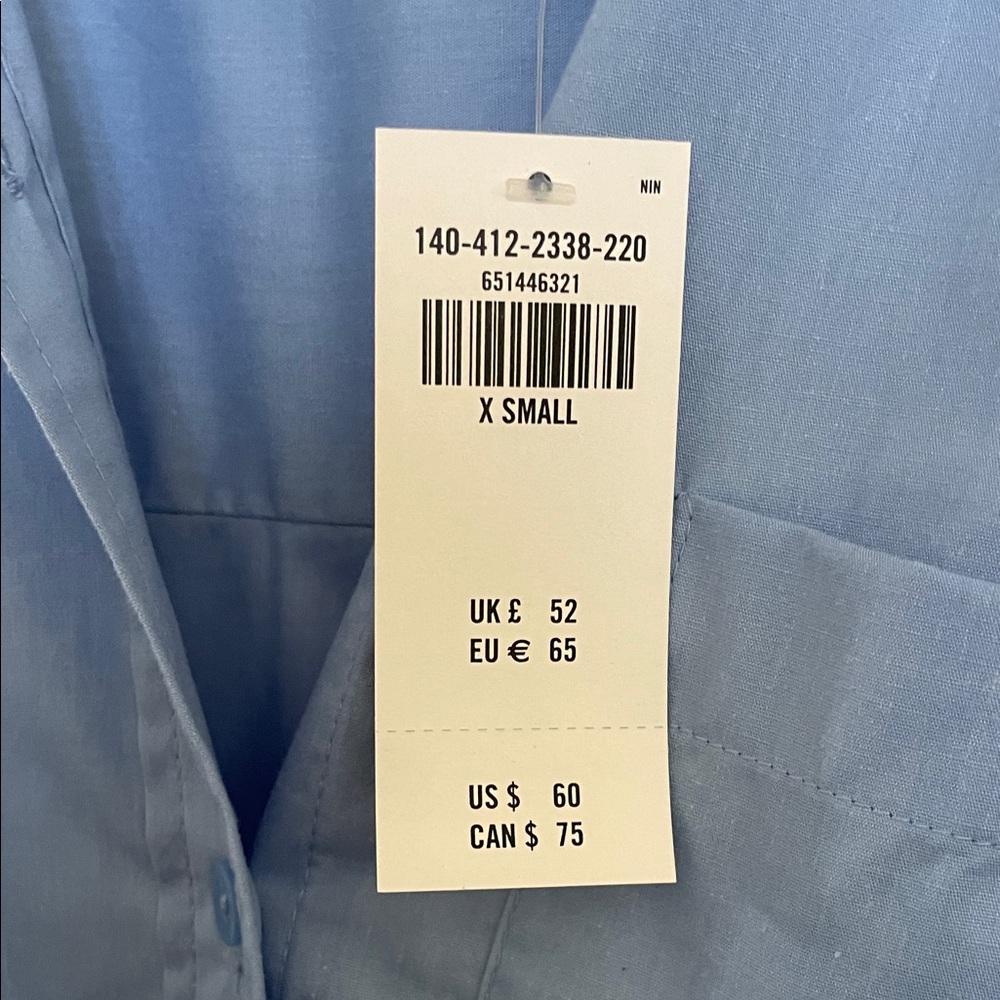 Abercrombie & Fitch Blue Button Down Shirt - Picture 2 of 7